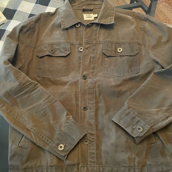 Flint & Tinder Waxed Men’s Trucker Hacket - Picture 1 of 7